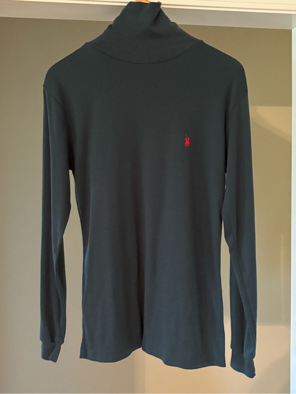 Knights of Round Table Dark Green Long-Sleeve Turtleneck with Red Logo
